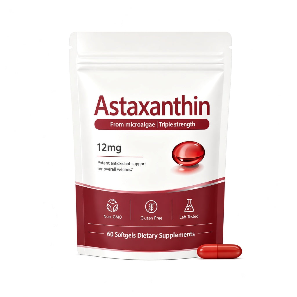 Sunglow Astaxanthin 12mg Softgels